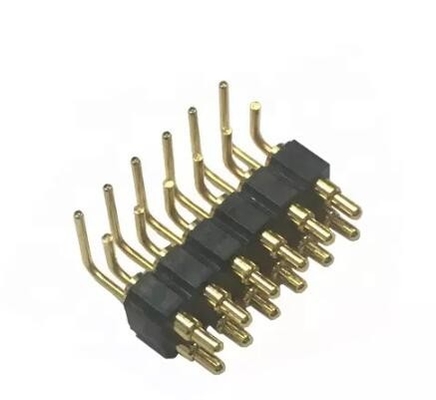 Brass Spring Probes Right Angle Pogo Pins Connector Magnetic 1 To 4 Pin