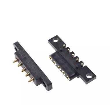 5 Pin 15mm Fine Pitch POGO Pin Connector Spring Loaded 2.54mm Pitch Male Female