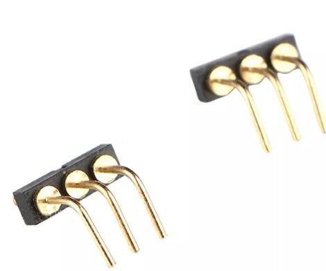 CE Bended Spring Loaded Pogo Pin Connector Right Angle SUS304