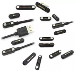 Magnetic 1A High Current Connector Pogo Pins For Power Charging Medical Equipment