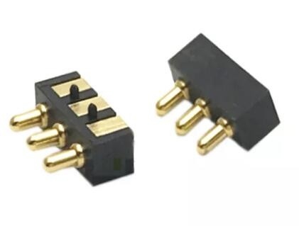2.54mm Female POGO Pin Connector 3 Pin 2.5mm Pitch SMT Male 1A