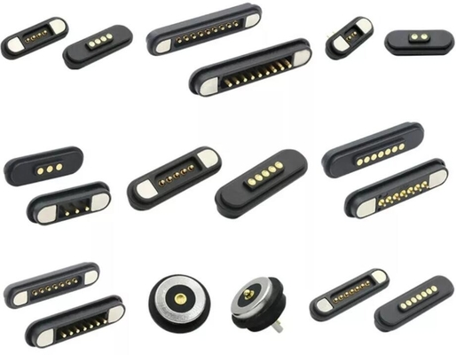 3A Suction Waterproof Connector Pogo Pins 7 8 9 PIN 2.2mm Magnetic Charging Thimble