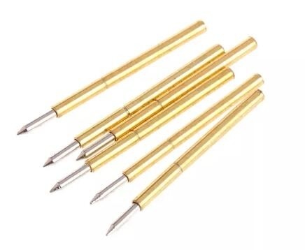 15A 4mm Brass Probe POGO Pin Dip Gold Plated High Current