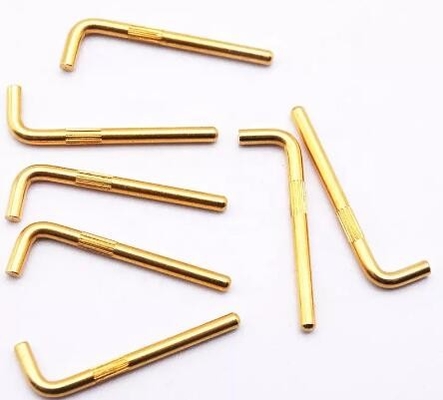 12V Terminal Electrical Pogo Pins 90 Deg Bending High Voltage Pogo Connector Pin
