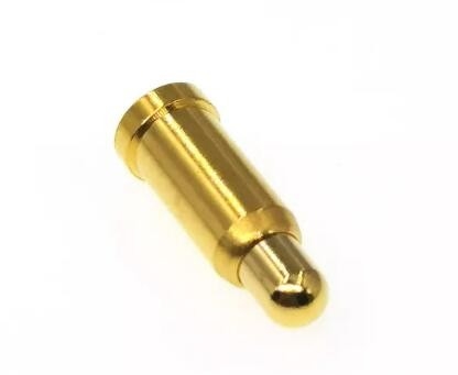 Stainless Steel Electrical SMT POGO Pins Gold Plated Spring Load Brass 10mm