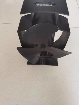 OEM ODM Heat Powered Stove Fan 0.01mm Alu. ABS Home Application