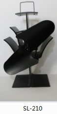 OEM ODM Heat Powered Stove Fan 0.01mm Alu ABS Home Application