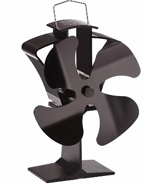 OEM ODM Heat Powered Stove Fan 0.01mm Alu ABS Home Application
