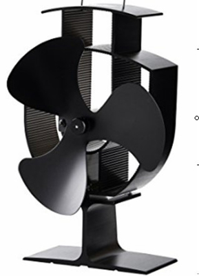 OEM ODM Heat Powered Stove Fan 0.01mm Alu ABS Home Application