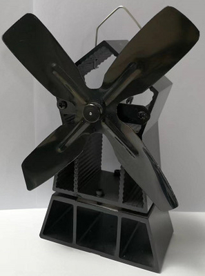 OEM ODM Heat Powered Stove Fan 0.01mm Alu ABS Home Application
