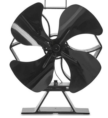 OEM ODM Heat Powered Stove Fan 0.01mm Alu ABS Home Application